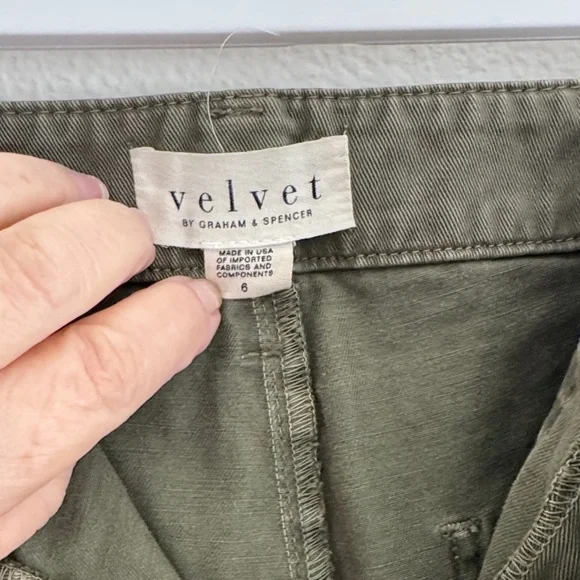 Velvet by Graham & Spencer Olive Utility Cargo Pants - Picture 3 of 5